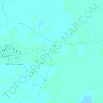 Mapa topográfico San Manuel, altitud, relieve