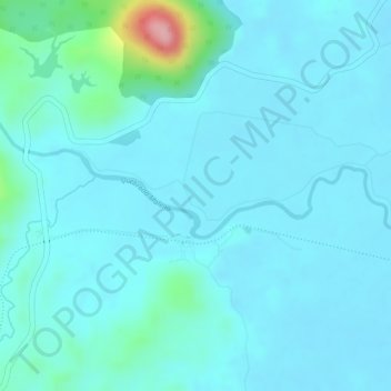 Mapa topográfico La Tagua, altitud, relieve