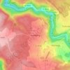 Mapa topográfico Hamberg, altitud, relieve