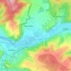 Mapa topográfico Unterzella, altitud, relieve