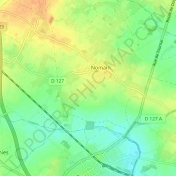 Mapa topográfico Le Paradis, altitud, relieve
