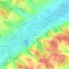 Mapa topográfico Engkofen, altitud, relieve