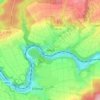 Mapa topográfico Arfurt, altitud, relieve