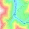 Mapa topográfico Huaracalla, altitud, relieve