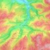 Mapa topográfico Schönau, altitud, relieve