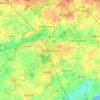 Mapa topográfico Süderbrarup, altitud, relieve
