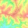 Mapa topográfico Marechal Cândido Rondon, altitud, relieve