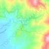 Mapa topográfico La Peñita, altitud, relieve