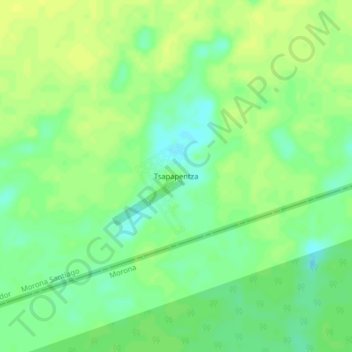 Mapa topográfico Tsapapentza, altitud, relieve