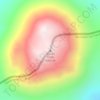 Mapa topográfico Volcán Fraile, altitud, relieve