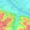 Mapa topográfico Katemin, altitud, relieve