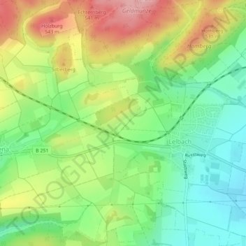 Mapa topográfico Unter den Tannen, altitud, relieve