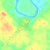 Mapa topográfico Cooperativa Mario Méndez, altitud, relieve