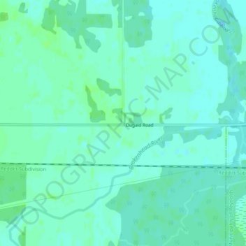 Mapa topográfico Nourse, altitud, relieve