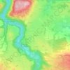 Mapa topográfico Pischlach, altitud, relieve