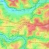 Mapa topográfico Bomig, altitud, relieve