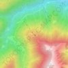 Mapa topográfico Alpe Cortino, altitud, relieve