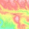 Mapa topográfico Yanayaku, altitud, relieve