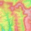 Mapa topográfico Ebni, altitud, relieve