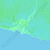 Mapa topográfico Playa Girón, altitud, relieve