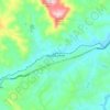 Mapa topográfico Mateus Leme, altitud, relieve
