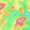 Mapa topográfico Oos, altitud, relieve