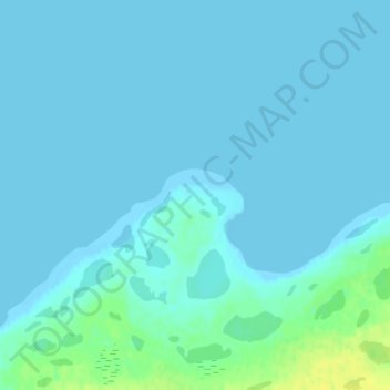 Mapa topográfico Cape Felix, altitud, relieve