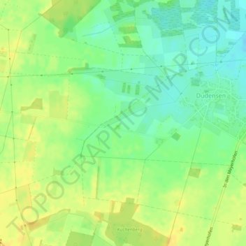 Mapa topográfico Roderbruch, altitud, relieve