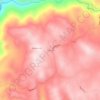 Mapa topográfico Glencoe, altitud, relieve