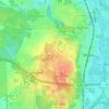 Mapa topográfico Hoherlehme, altitud, relieve