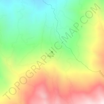 Mapa topográfico Finca, altitud, relieve