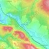 Mapa topográfico Ebenhards, altitud, relieve