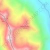 Mapa topográfico Pico Chorrillos, altitud, relieve