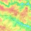 Mapa topográfico La Behinière, altitud, relieve