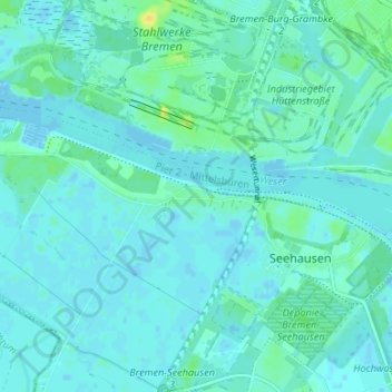 Mapa topográfico Hasenbüren, altitud, relieve