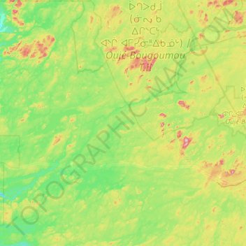 Mapa topográfico Île Trailer, altitud, relieve