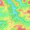 Mapa topográfico Nocken, altitud, relieve