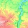 Mapa topográfico Miltitz, altitud, relieve