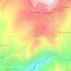 Mapa topográfico Larcaloma, altitud, relieve