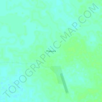Mapa topográfico Piraquara, altitud, relieve