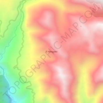 Mapa topográfico El Ahogado, altitud, relieve