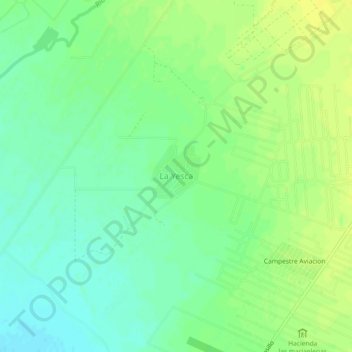 Mapa topográfico La Yesca, altitud, relieve