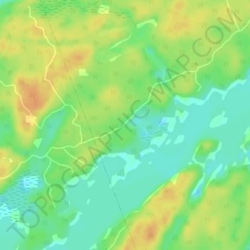 Mapa topográfico Lorimer Lake, altitud, relieve