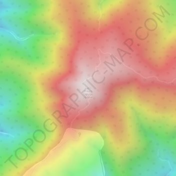 Mapa topográfico Mount Tapulao, altitud, relieve
