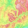 Mapa topográfico Seitingen-Oberflacht, altitud, relieve