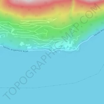 Mapa topográfico Anglemont, altitud, relieve