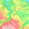 Mapa topográfico Köttewitz, altitud, relieve