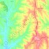 Mapa topográfico Rendufas da Mata, altitud, relieve