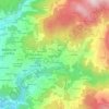 Mapa topográfico Covêlo, altitud, relieve