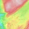 Mapa topográfico Les Rousses d'Amont, altitud, relieve